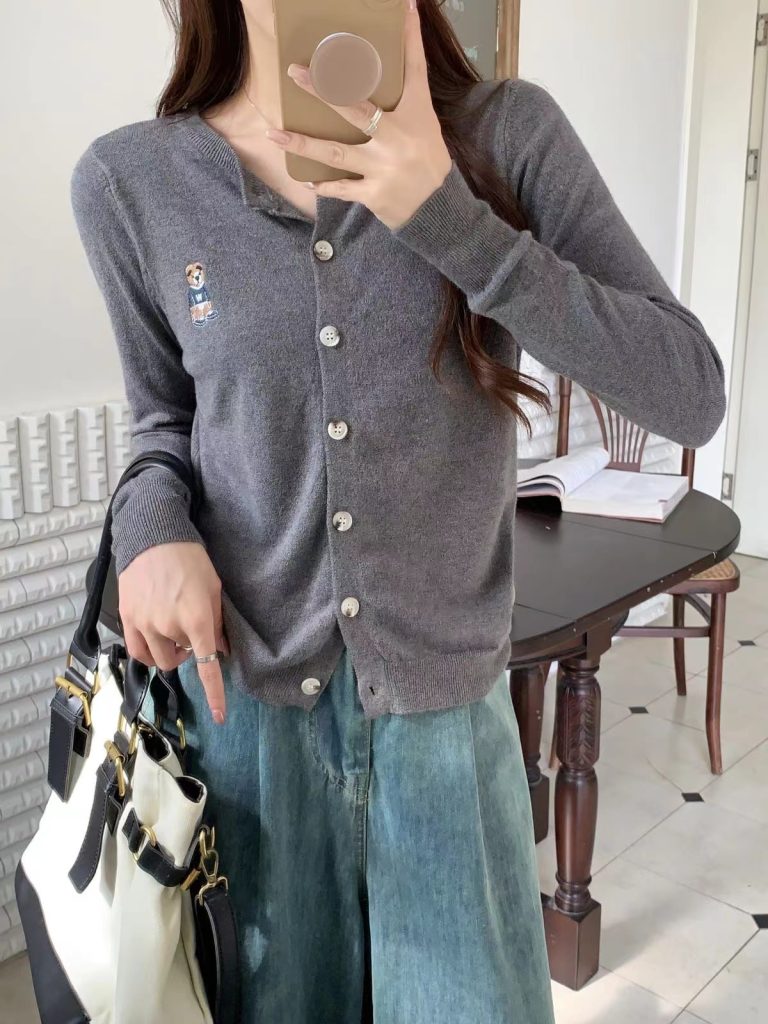 Women's Long Sleeve Knit Cardigan Short Jacket Lightweight Fall Winter Casual Layering Sweater