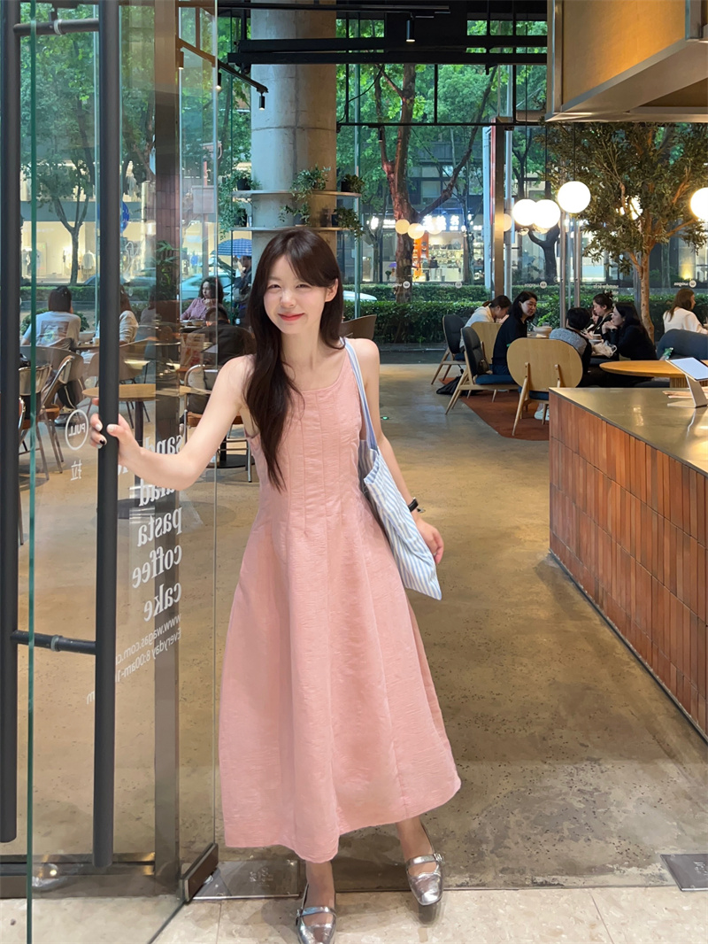 French Style Sleeveless Bubble Hem Midi Dress - Image 4